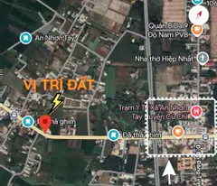 Bán 4 lô đất thổ cư mặt tiền tỉnh lộ 7, xã An Nhơn Tây dt 150m2 giá 1,98 tỷ 1 lô