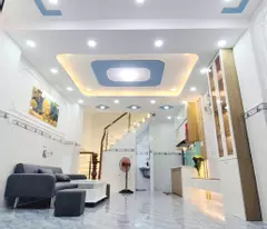 4.89 tỷ Nhà 1 lầu nở hậu ngay chợ Ba Đình P10Q8 (P.Chánh Hưng) full nội thất