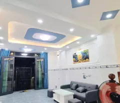4.89 tỷ Nhà 1 lầu nở hậu ngay chợ Ba Đình P10Q8 (P.Chánh Hưng) full nội thất