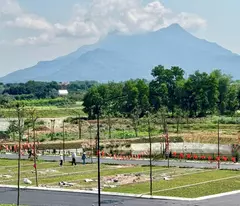 Đất ba vì 110m2 mặt tiền 7m view núi tản và sát suối hai chỉ hơn 1 tỷ
