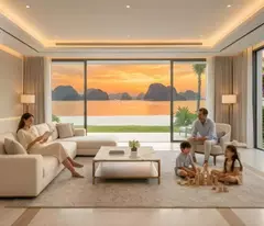 Biệt thự 162m², mặt tiền 9m, xây 4 tầng, tổng sàn 373m² view đẹp Vinhomes Hạ Long