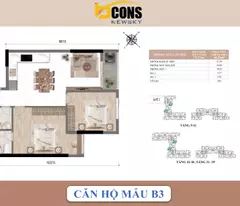 65M2 TẠI CĂN HỘ BCONS NEWSKY CHỈ 48TR/M2