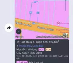 BÁN ĐẤT MẶT TIỀN NGUYỄN AN NINH – PHƯỚC HẢI – GẦN BIỂN – GIÁ TỐT ĐẦU TƯ