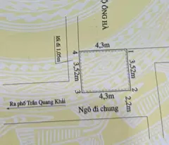 BÁN NHÀ 4 TẦNG SAU TRẦN QUANG KHẢI – NGÕ Ô TÔ – GIÁ 1,65 TỶ