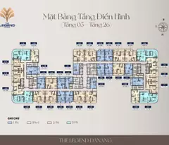1PN THE LEGEND CITY – TẦNG 12 VIEW TRỰC DIỆN CẦU RỒNG
