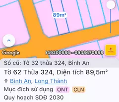CHỈ 1,25 TỶ – SỞ HỮU ĐẤT GẦN SÂN BAY LONG THÀNH – HIẾM CÓ KHÓ TÌM