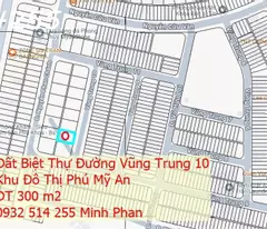 Chính chủ cần bán nhanh Lô đất Biệt Thự Khu Đô Thị Phú Mỹ An - Ngũ Hành Sơn - 300m2 - Đường 7m5 -