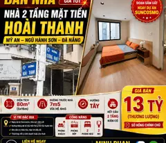 Chính chủ cần bán nhà Hoài Thanh - Chưa Qua Đầu Tư - Mỹ An Ngũ Hành Sơn - Giá Rẻ