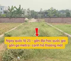 Xả lỗ 300 triệu – Lô đất 102m2 vị trí đắc địa tại Hòa Lạc.