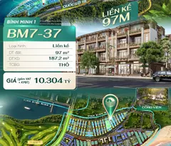 Biệt thự liền kề 4 tầng, 9PN, 97m2, QL18 Hạ Long - Sổ Đỏ, 10.3 tỷ