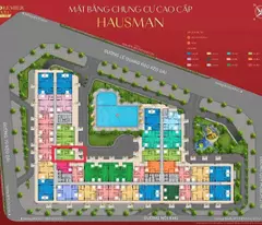 Bán căn góc tầng trung 75.8m2 -2PN(2WC) dự án Hausman Premium Residences đường Lê Quang Đạo, Đại Mỗ