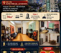 Mặt tiền Huỳnh Thiện Lộc – Lũy Bán Bích đắc địa, Căn hộ lầu 7 Chung Cư Khang Phú - Quận Tân Phú,