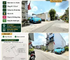 3 tỷ 950 CÓ NGAY LÔ ĐẤT HẺM XE HƠI 8m 5.5x15