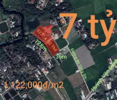 Bán đất thổ xã Vàm Cỏ gần Quốc Lộ 50B giá 7 tỷ
