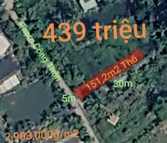 Bán lô đất thổ giá đầu tư gần Quốc Lộ 50B giá 439 triệu