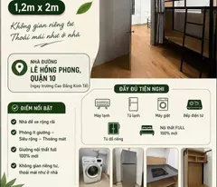 SLEEP BOX SIÊU RỘNG – GIÁ CHỈ 1.5 TRIỆU/THÁNG – TRUNG TÂM QUẬN 10