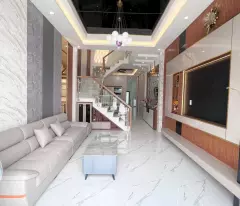Bán 6 căn nhà xây đồng bộ mt đường Lê Thị Ty, Long Thượng dt 144m2 1 lầu,3pn,2wc giá 3,45 tỷ/căn