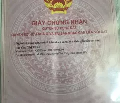 Chính chủ bán gấp 2 lô đất full thổ cư giá ưu đãii có tặng thêm