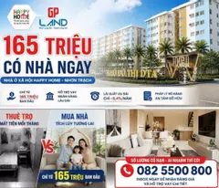 Happy Home 2PN + 2WC - Thanh toán 30% (165 Triệu) sở hữu ngay, sổ hồng riêng⁠