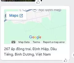 CẦN BÁN GẤP LÔ ĐẤT XÃ ĐỊNH HIỆP, DẦU TIẾNG