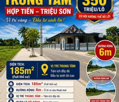 Đất nền trung tâm xã, Hợp Tiến triệu sơn thanh hóa