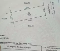 Đất mặt phố Trần Khắc Chung KĐT Tuệ Tĩnh Hải Dương 67.5m2 đường 13m giá 4ty480tr