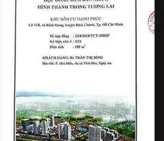 ►  BÁN HỢP ĐỒNG NHÀ Ở HÌNH THÀNH TRONG TƯƠNG LAI – KHU DÂN CƯ HẠNH PHÚC