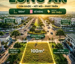 Chính Chủ Bán Lỗ 120 Triệu Đất 100m² Cần Giuộc Chỉ 300 Triệu
