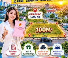 Chính Chủ Bán Lỗ 120 Triệu Đất 100m² Cần Giuộc Chỉ 300 Triệu