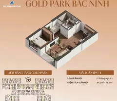 HOT CĂN HỘ 1PN+ GOLD PARK BẮC NINH – SỞ HỮU DỄ DÀNG Chỉ từ 400 Triệu tại Tp Bắc Giang tỉnh Bắc