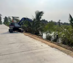 Bán đất view kênh đường xe ben xã Bình Đức dt 2000m2 ( 200m2 thổ ) giá 1,7 tỷ