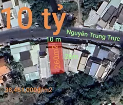 Bán đất thổ cư mặt tiền Nguyễn Trung Trực giá 10 tỷ