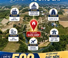 ĐẤT NỀN SUỐI HIỆP (VEN NHA TRANG) - SỔ ĐỎ TRAO TAY - CHỈ TỪ 500 TRIỆU!