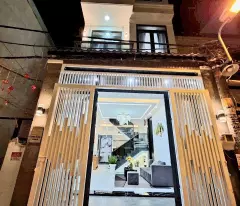 Nhà mới 3 tầng, hẻm xe hơi Huỳnh Tấn Phát, khu dân trí cao, 5 phòng, giá hơn 6 tỷ