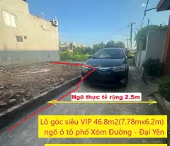 BÁN ĐẤT LÔ GÓC SIÊU ĐẸP TẠI XÓM ĐƯỜNG – ĐẠI YÊN – CHƯƠNG MỸ, HÀ NỘI