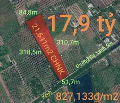 Bán lô đất CHNK không dính quy hoạch cho chuyển thổ giá 17,9 tỷ