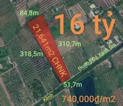 Bán lô đất CHNK không dính quy hoạch cho chuyển thổ giá 16tỷ