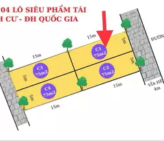 75M2 TÁI ĐỊNH CƯ ĐẠI HỌC QUỐC GIA – GIÁ MỀM CHO NHÀ ĐẦU TƯ