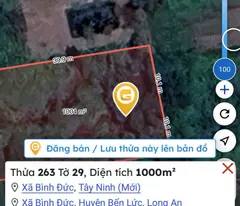 BÁN ĐẤT NHÀ VƯỜN 1.000m² GIÁ TỐT – BÌNH ĐỨC, BẾN LỨC, LONG AN