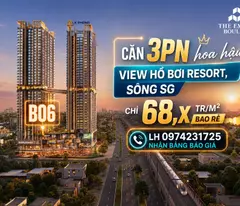 Hàng Hot | Căn hộ The Emerald Boulevard 3PN View Sông Sài Gòn, Hồ bơi Resort - Giá chỉ 68,xtriệu/m2