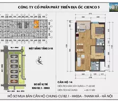 Bán Gấp Căn 2 Ngủ 72m² Hh03F khu 6 tòa mới, View Đẹp Nhất Thanh Hà