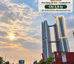 Căn Hộ 2PN2WC Góc The Emerald 68 73,6m2 - View Sông Sài Gòn + Landmark 81 | Chỉ 3,9 Tỷ