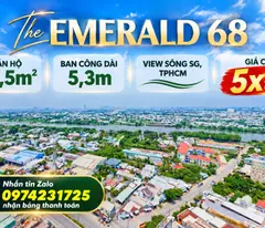 View Sông Sài Gòn, Ban Công 5,3M - Căn 87,5M² Tại The Emerald 68 Chỉ 5X Triệu/M²