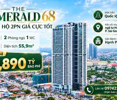 Cầm 2,890 Tỷ - Sở Hữu Căn 2PN Tại The Emerald 68 - Giá Tốt, Vị Trí Đẹp Ngay Quốc Lộ 13