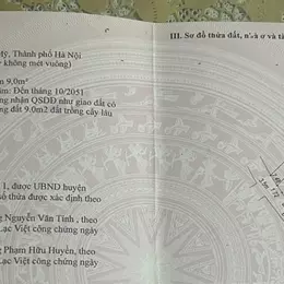 Chính chủ e cần bán lô 52m đất phượng đồng, phụng châu, chương mỹ ,hà nội , đường 5m oto .