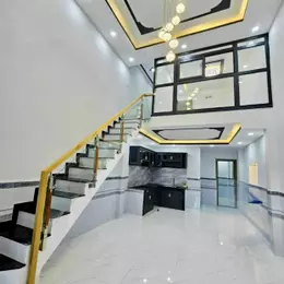 nhà mới xây gần cây xăng 75 sổ riêng đã lên thổ cư đường ô tô