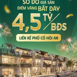 BẤT ĐỘNG SẢN HỘI AN " CỦA HIẾM" - ĐẤT VILLA TRUNG TÂM TP. HỘI AN CHỈ VỚI 4,5 TỶ