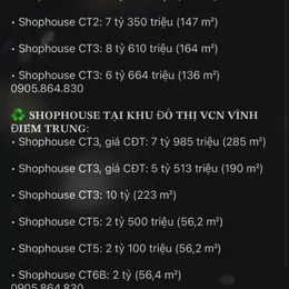 Shophouse cần bán tại Nha Trang