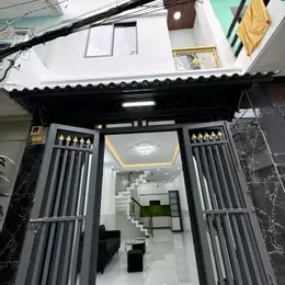NGAY NGÃ TƯ 4 XÃ - TÂN HOÀ ĐÔNG - NHÀ 3 TẦNG MỚI - 42M2 - 3 PHÒNG NGỦ - HẺM ĐẸP THÔNG - SỔ NỞ HẬU