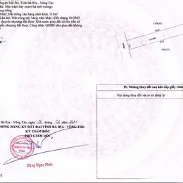 Bán đất thổ cư 169,9 m2 vuông vức tại khu phố Phước Sơn ngay chợ thị trấn Đất Đỏ sổ hồng riêng xây
